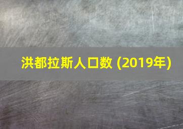 洪都拉斯人口数 (2019年)